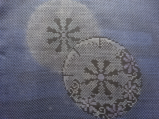 JAPANESE KIMONO / ANTIQUE KIMONO / SILK / DORO OSHIMA TSUMUGI / WOVEN GENJIGURUMA / 7MARUKI